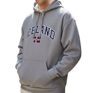 Drifa Original Design Iceland Flag Tourist Hoodie | Men's XL